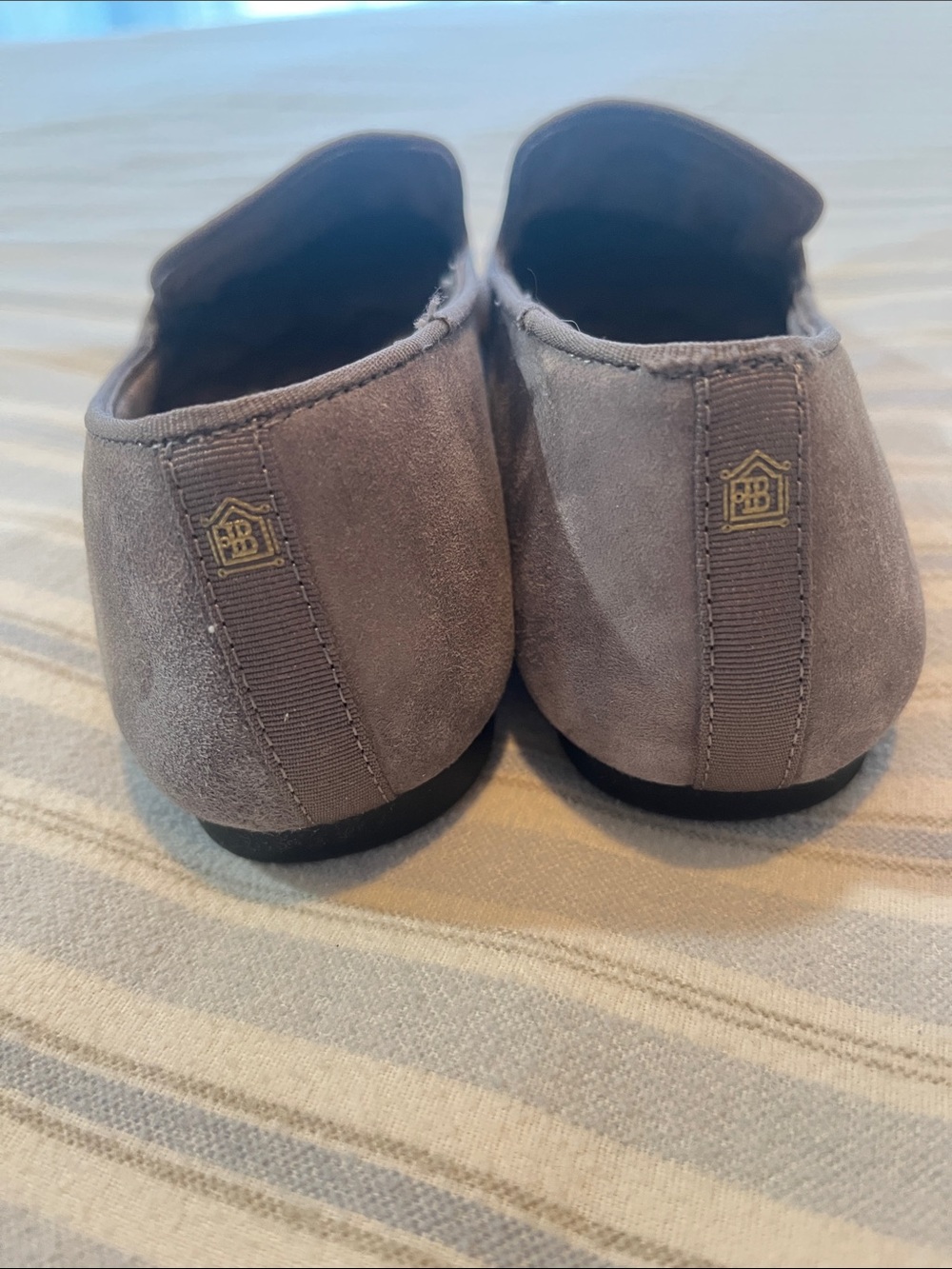 Grey Suede Birdies Slip On Shoes - Picture 4 of 8